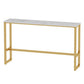 Glam 1/4/5 Pieces Bar Table Set Rectangle Stone Counter Table with High Stools for Balcony