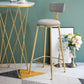 Glam 1/4/5 Pieces Bar Table Set Rectangle Stone Counter Table with High Stools for Balcony