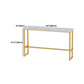Glam 1/4/5 Pieces Bar Table Set Rectangle Stone Counter Table with High Stools for Balcony