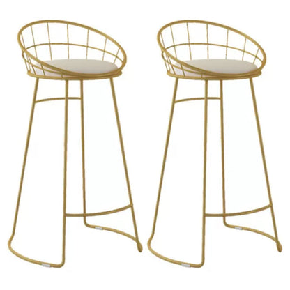 Glam Bar Table Set 1/2/5/9 Pieces Rectangle Bistro Set in White and Gold