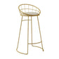 Glam Bar Table Set 1/2/5/9 Pieces Rectangle Bistro Set in White and Gold