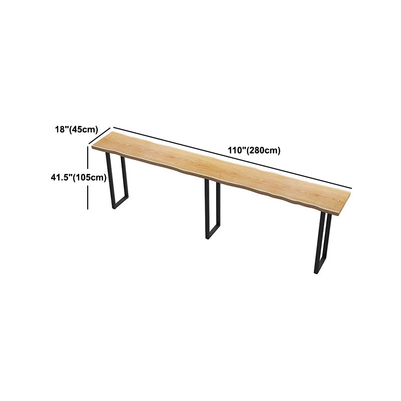 Modern Solid Wood Bar Table Set 1/4/7 Pcs Backless Full Natural Bar Stool Clearhalo 'Bar Furniture' 'furn' 'furn_home_bar_bar_sets' 'Furniture' 'Home Bars & Bar Sets' 'home_bar_bar_sets' 'Kitchen & Dining Furniture' 5910977