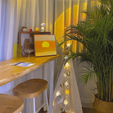 1/3 Pieces Modern Rectangular Bar Table Set Wooden Counter Table with High Stools