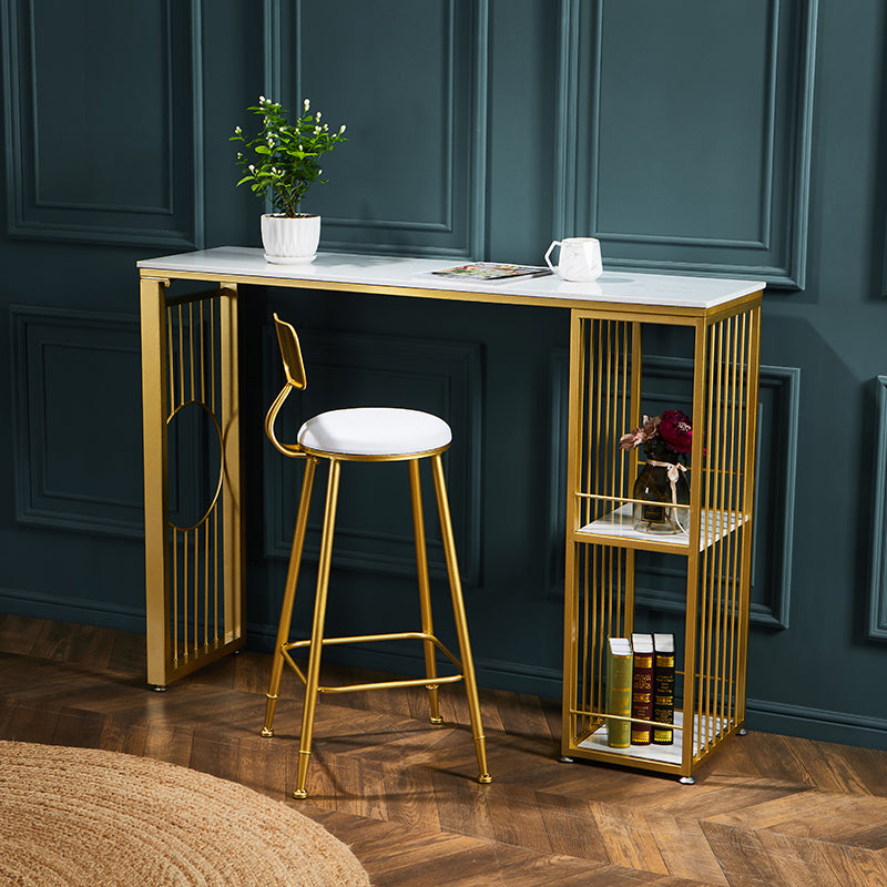 Glam – ensemble de Table de bar rectangulaire, comptoir en pierre, avec tabourets hauts, pour cuisine, 1/2/3 pièces