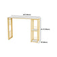 Glam – ensemble de Table de bar rectangulaire, comptoir en pierre, avec tabourets hauts, pour cuisine, 1/2/3 pièces