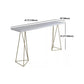 Juego de mesa de pub rectangular de lujo, mesa de mostrador de madera de 1/3/5 piezas con taburetes sin respaldo
