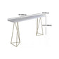 Juego de mesa de pub rectangular de lujo, mesa de mostrador de madera de 1/3/5 piezas con taburetes sin respaldo