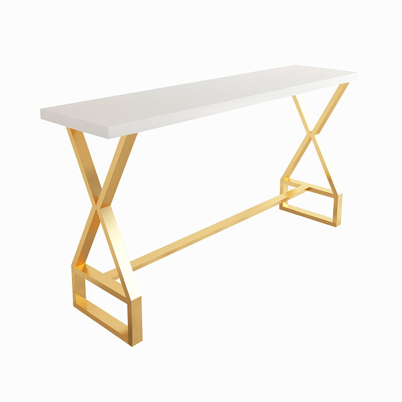 Juego de mesa de bar Glam, mesa de mostrador rectangular de madera de pino de 1/3 piezas con taburete alto