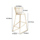 Juego de mesa de bar Glam, mesa de mostrador rectangular de madera de pino de 1/3 piezas con taburete alto