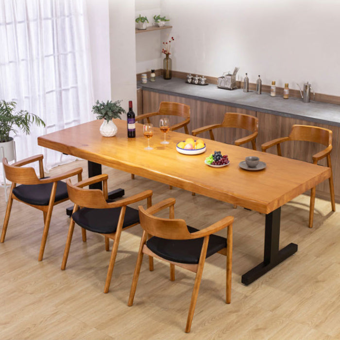 Moderne massief houten eettafelset 1/2/4-delige eetset voor thuisgebruik