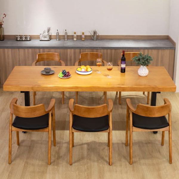 Moderne massief houten eettafelset 1/2/4-delige eetset voor thuisgebruik