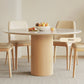 Modern 1/4/5/7 Pieces Round Dining Set Sintered Stone Top Wooden Dinette Table Set