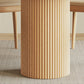 Modern 1/4/5/7 Pieces Round Dining Set Sintered Stone Top Wooden Dinette Table Set