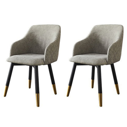 Ensemble de table à manger en marbre 1/2/7 PCS Table à manger rectangulaire avec chaises de bras