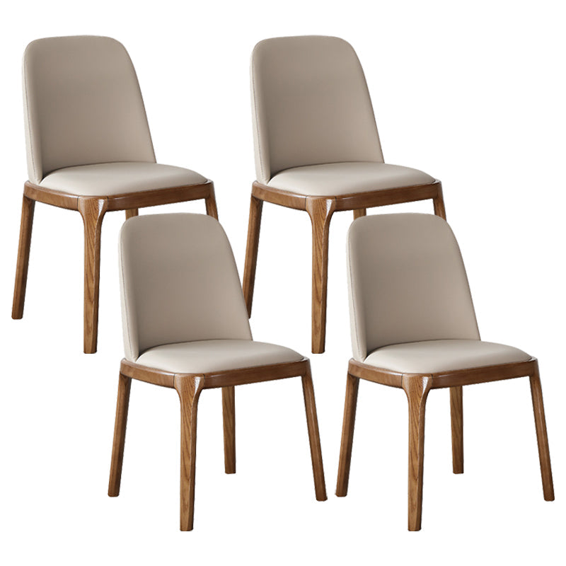 Modern Dining Table Set 1/4/5/7 Pcs Solid Wood Dining Table and Chairs 4 Light Grey Chairs Clearhalo 'Dining Room Sets' 'Dining Tables & Seating' 'dining_room_set' 'furn' 'furn_dining_room_set' 'Furniture' 'Kitchen & Dining Furniture' 5911183