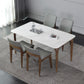 Ensemble de Table rectangulaire en pierre contemporaine, ensemble de salle à manger 1/4/5 pièces pour la maison