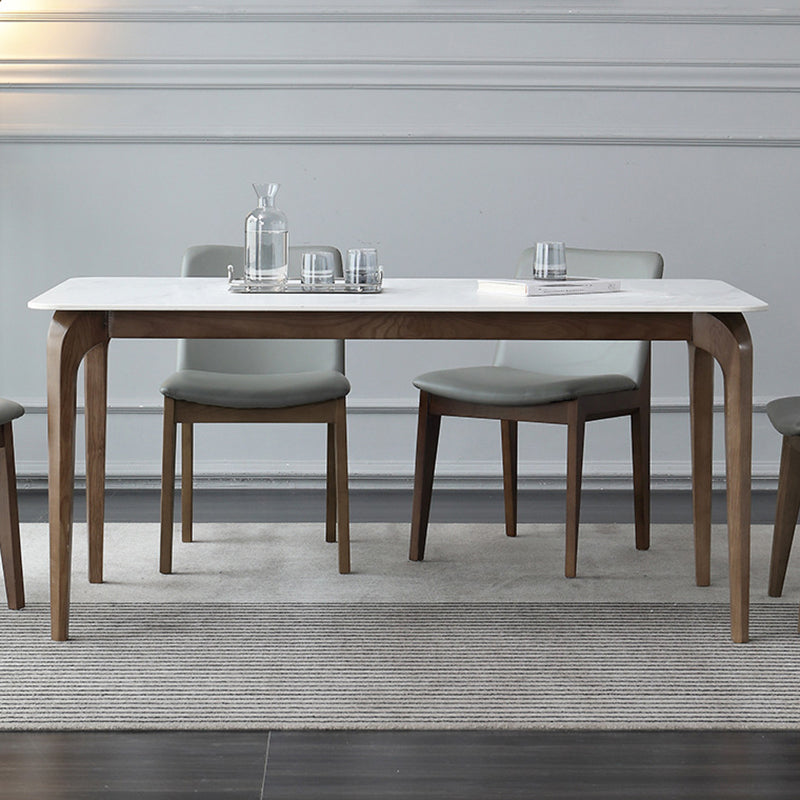 Ensemble de Table rectangulaire en pierre contemporaine, ensemble de salle à manger 1/4/5 pièces pour la maison