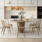 Round Dining Table Set 1/2/4/7 Pcs Solid Wood Dining Table and Chairs Clearhalo 'Dining Room Sets' 'Dining Tables & Seating' 'dining_room_set' 'furn' 'furn_dining_room_set' 'Furniture' 'Kitchen & Dining Furniture' 5911247