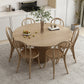 Round Dining Table Set 1/2/4/7 Pcs Solid Wood Dining Table and Chairs Clearhalo 'Dining Room Sets' 'Dining Tables & Seating' 'dining_room_set' 'furn' 'furn_dining_room_set' 'Furniture' 'Kitchen & Dining Furniture' 5911248