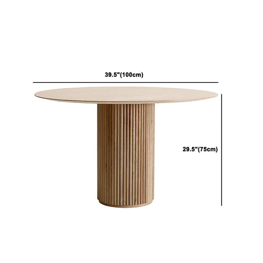Juego de mesa de comedor redondo 1/2/4/7 PCS Mesa y sillas de comedor de madera maciza