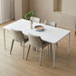 Ensemble de Table à manger moderne en pierre frittée, blanc, 1/2/5/7 pièces, pour usage domestique