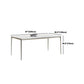 Ensemble de Table à manger moderne en pierre frittée, blanc, 1/2/5/7 pièces, pour usage domestique