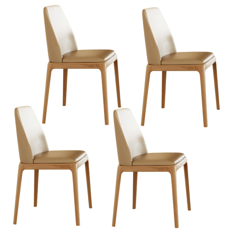 Stone Top Dining Set 1/4/5/7 Pcs Solid Wood Frame Dining Table and Chairs 4 Beige Chairs Clearhalo 'Dining Room Sets' 'Dining Tables & Seating' 'dining_room_set' 'furn' 'furn_dining_room_set' 'Furniture' 'Kitchen & Dining Furniture' 5911284