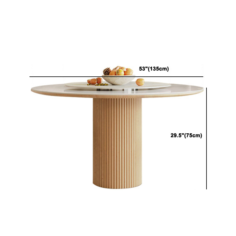 Stone Top Dining Set 1/4/5/7 Pcs Solid Wood Frame Dining Table and Chairs Clearhalo 'Dining Room Sets' 'Dining Tables & Seating' 'dining_room_set' 'furn' 'furn_dining_room_set' 'Furniture' 'Kitchen & Dining Furniture' 5911300