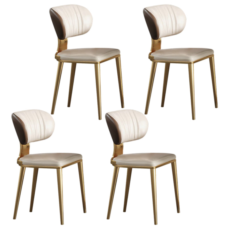 Luxurious Rectangle Dining Set 1/4/6/7 Pieces Sintered Stone Top Dinette Table Set 4 Beige Chairs Clearhalo 'Dining Room Sets' 'Dining Tables & Seating' 'dining_room_set' 'furn' 'furn_dining_room_set' 'Furniture' 'Kitchen & Dining Furniture' 5911303