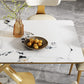 Luxurious Rectangle Dining Set 1/4/6/7 Pieces Sintered Stone Top Dinette Table Set Clearhalo 'Dining Room Sets' 'Dining Tables & Seating' 'dining_room_set' 'furn' 'furn_dining_room_set' 'Furniture' 'Kitchen & Dining Furniture' 5911308