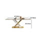 Luxurious Rectangle Dining Set 1/4/6/7 Pieces Sintered Stone Top Dinette Table Set Clearhalo 'Dining Room Sets' 'Dining Tables & Seating' 'dining_room_set' 'furn' 'furn_dining_room_set' 'Furniture' 'Kitchen & Dining Furniture' 5911313