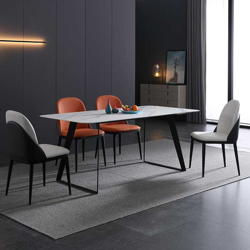 Juego de mesa de piedra rectangular moderno 1/2/5/7 Piezas de comedor para uso en el hogar