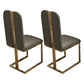 Contemporary Sintered Stone Rectangle Table Set 1/2/5/7/9 Pieces Dining Set for Home 2 Grey Chairs Clearhalo 'Dining Room Sets' 'Dining Tables & Seating' 'dining_room_set' 'furn' 'furn_dining_room_set' 'Furniture' 'Kitchen & Dining Furniture' 5911329
