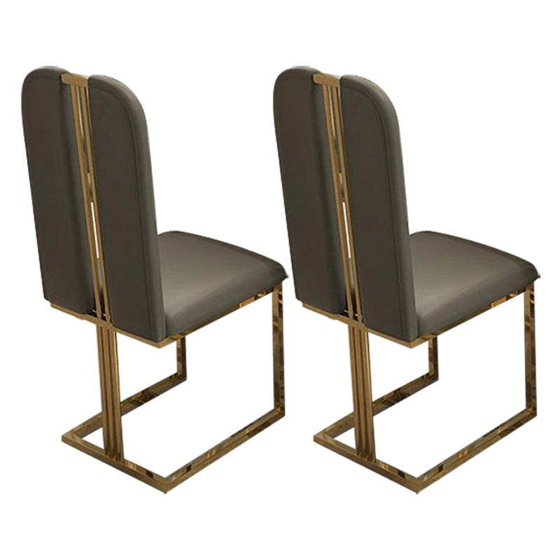 Contemporary Sintered Stone Rectangle Table Set 1/2/5/7/9 Pieces Dining Set for Home 2 Grey Chairs Clearhalo 'Dining Room Sets' 'Dining Tables & Seating' 'dining_room_set' 'furn' 'furn_dining_room_set' 'Furniture' 'Kitchen & Dining Furniture' 5911329