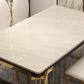 Contemporary Sintered Stone Rectangle Table Set 1/2/5/7/9 Pieces Dining Set for Home Clearhalo 'Dining Room Sets' 'Dining Tables & Seating' 'dining_room_set' 'furn' 'furn_dining_room_set' 'Furniture' 'Kitchen & Dining Furniture' 5911335
