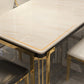 Contemporary Sintered Stone Rectangle Table Set 1/2/5/7/9 Pieces Dining Set for Home Clearhalo 'Dining Room Sets' 'Dining Tables & Seating' 'dining_room_set' 'furn' 'furn_dining_room_set' 'Furniture' 'Kitchen & Dining Furniture' 5911336