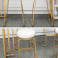 Glam 1/2/3/5 Pieces Bar Table Set Rectangle Bar Table with Metal High Stools for Kitchen Clearhalo 'Bar Furniture' 'furn' 'furn_home_bar_bar_sets' 'Furniture' 'Home Bars & Bar Sets' 'home_bar_bar_sets' 'Kitchen & Dining Furniture' 5911350