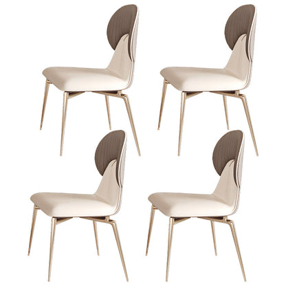 Luxurious 1/2/3/4/5/6/7 Pieces Rectangle Dining Set Sintered Stone Top Dinette Table Set 4 White Chairs Clearhalo 'Dining Room Sets' 'Dining Tables & Seating' 'dining_room_set' 'furn' 'furn_dining_room_set' 'Furniture' 'Kitchen & Dining Furniture' 5911366