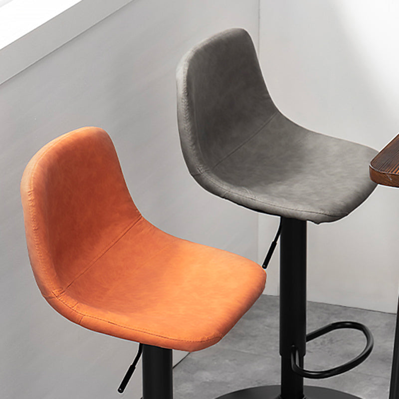 Metal Barstool Contemporary Metal Faux Tabinet Tabouret à comptoir rembourré à la maison