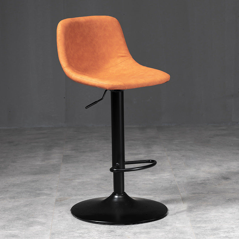 Metal Barstool Contemporary Metal Faux Tabinet Tabouret à comptoir rembourré à la maison