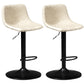 Contemporary Metal Barstool Faux Leather Upholstered Counter Stool Home