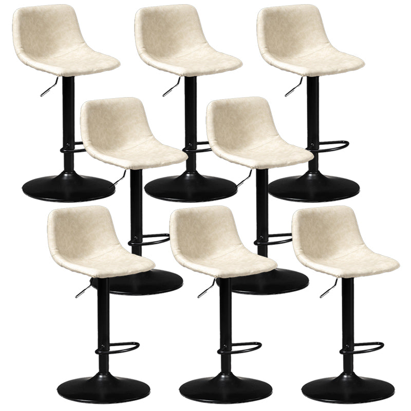 Metal Barstool Contemporary Metal Faux Tabinet Tabouret à comptoir rembourré à la maison