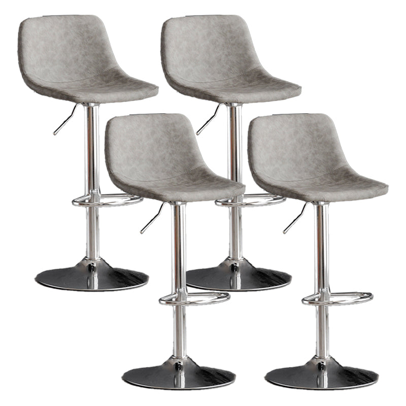 Metal Barstool Contemporary Metal Faux Tabinet Tabouret à comptoir rembourré à la maison