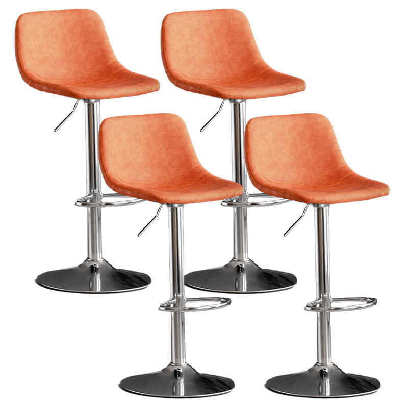 Metal Barstool Contemporary Metal Faux Tabinet Tabouret à comptoir rembourré à la maison