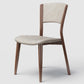 Contemporary Style Dining Chairs Oak Solid Wood Open Back Armless Chair White-Brown 1 Piece Clearhalo 'Dining Chairs' 'Dining Tables & Seating' 'dining_chair' 'furn' 'furn_dining_chair' 'Furniture' 'Kitchen & Dining Furniture' 5911456