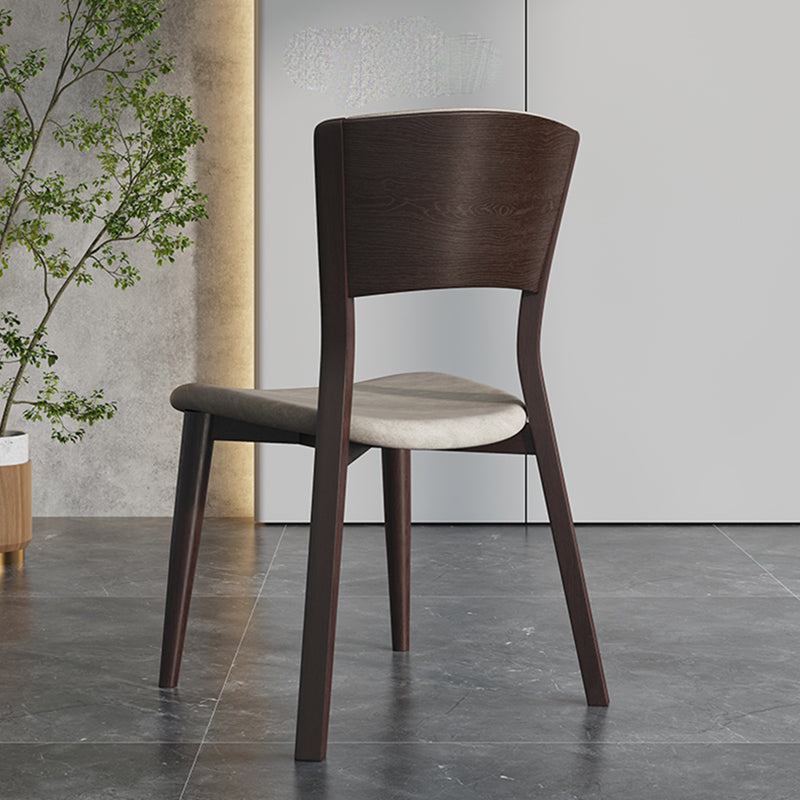 Contemporary Style Dining Chairs Oak Solid Wood Open Back Armless Chair Clearhalo 'Dining Chairs' 'Dining Tables & Seating' 'dining_chair' 'furn' 'furn_dining_chair' 'Furniture' 'Kitchen & Dining Furniture' 5911465