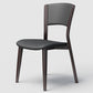 Contemporary Style Dining Chairs Oak Solid Wood Open Back Armless Chair Black-Gray 1 Piece Clearhalo 'Dining Chairs' 'Dining Tables & Seating' 'dining_chair' 'furn' 'furn_dining_chair' 'Furniture' 'Kitchen & Dining Furniture' 5911476