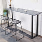 Indoor Grey Wood Bar Set 1/2/3 Pieces Rectangle Industrial Table and Stool Set