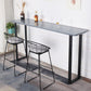 Indoor Grey Wood Bar Set 1/2/3 Pieces Rectangle Industrial Table and Stool Set