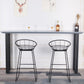 Indoor Grey Wood Bar Set 1/2/3 Pieces Rectangle Industrial Table and Stool Set